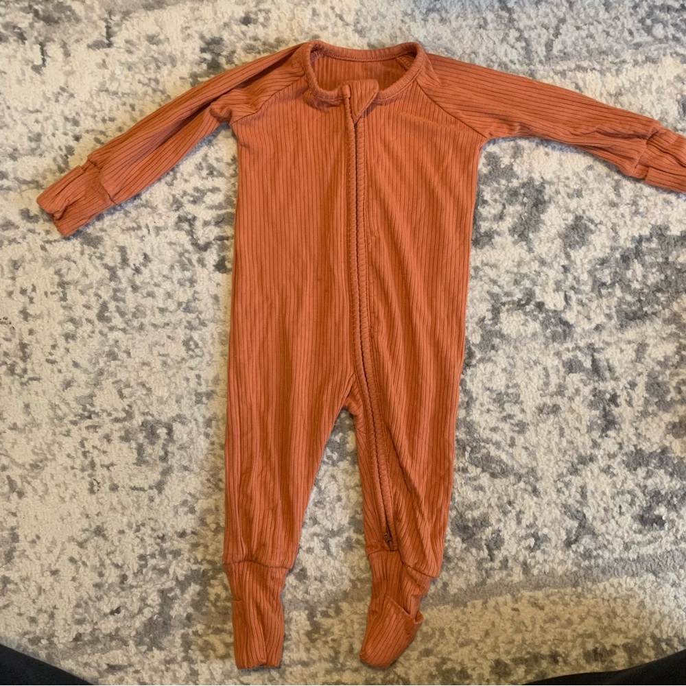 Newborn William and Ryan bamboo ribbed sleeper